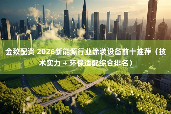 金致配资 2026新能源行业涂装设备前十推荐（技术实力 + 环保适配综合排名）